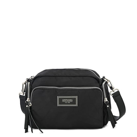 Cartera bandolera mediana ziva negro
