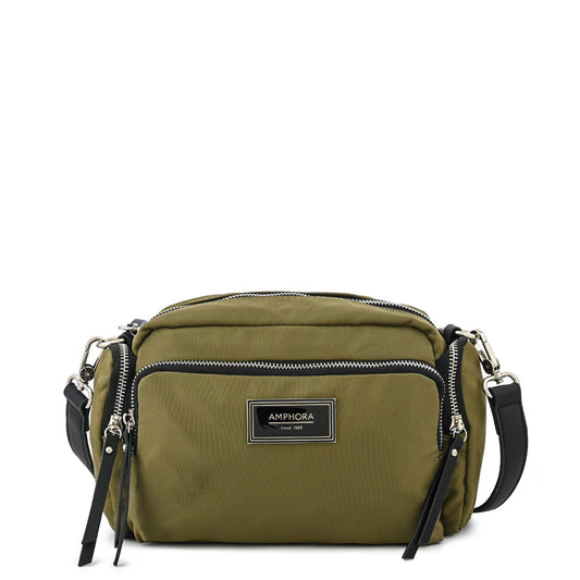 Cartera bandolera mediana ziva verde oliva