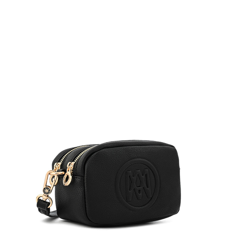 Cartera bandolera delia pequeña negro