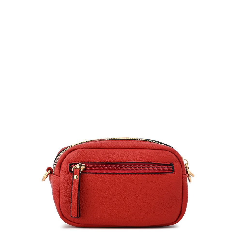Cartera bandolera delia pequeña rojo