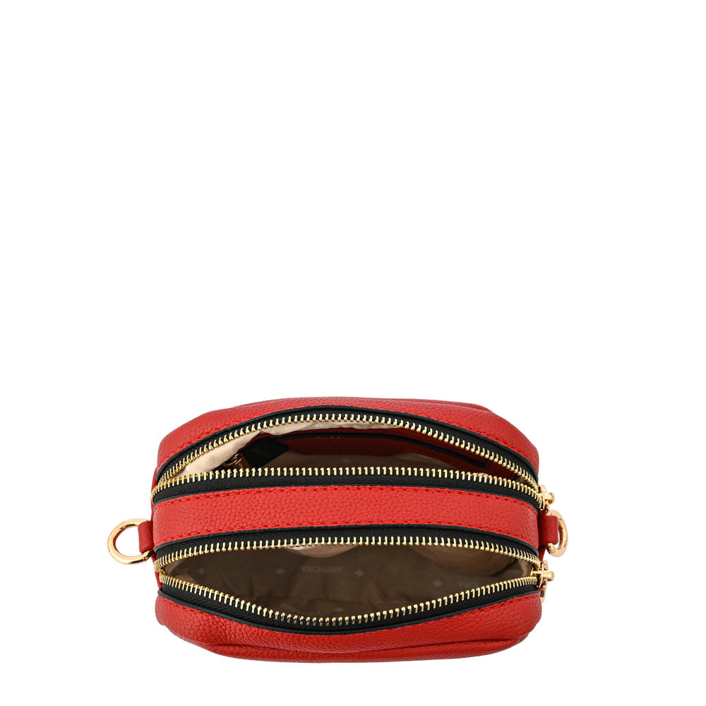 Cartera bandolera delia pequeña rojo