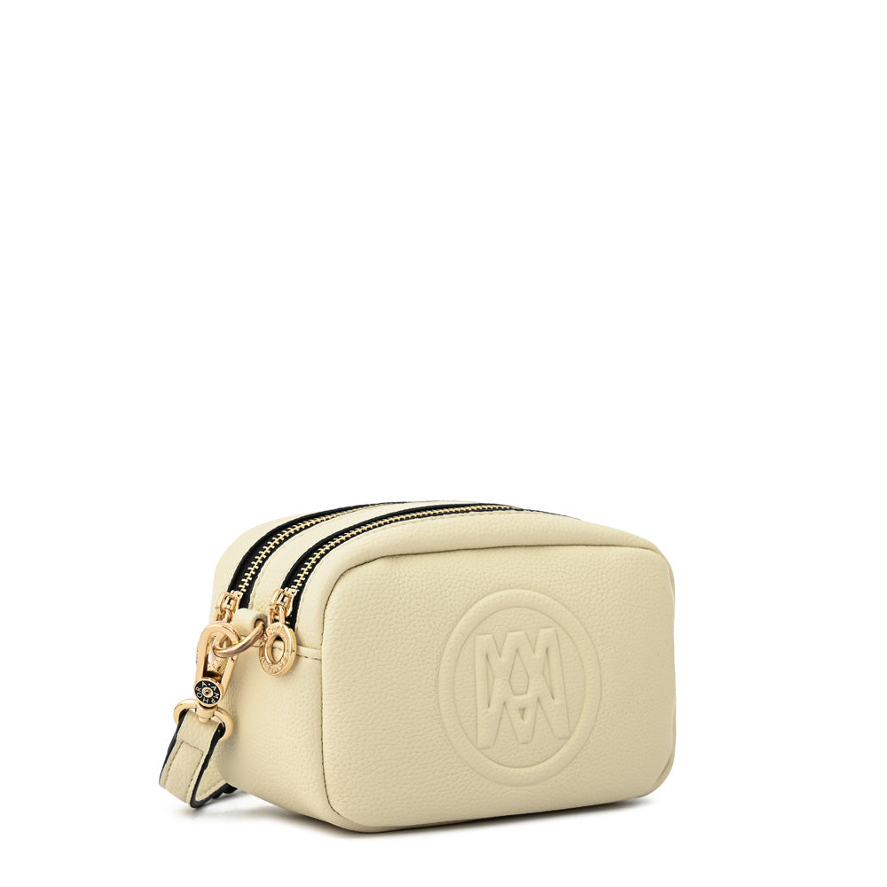 Cartera bandolera delia pequeña blanco crudo