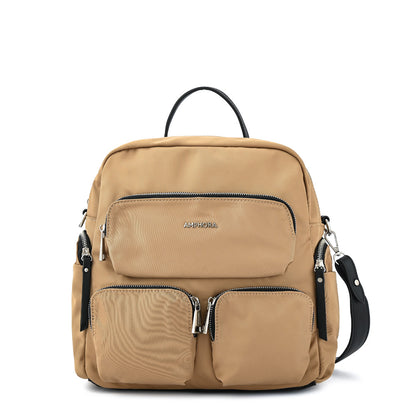 Mochila mediana naty beige