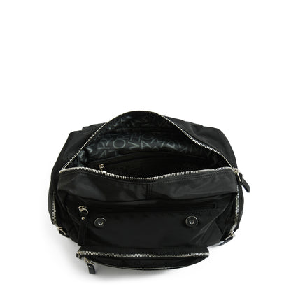 Mochila con tapa mediana harmonie negro