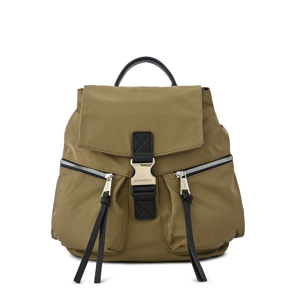 Mochila nicole mediana verde oliva