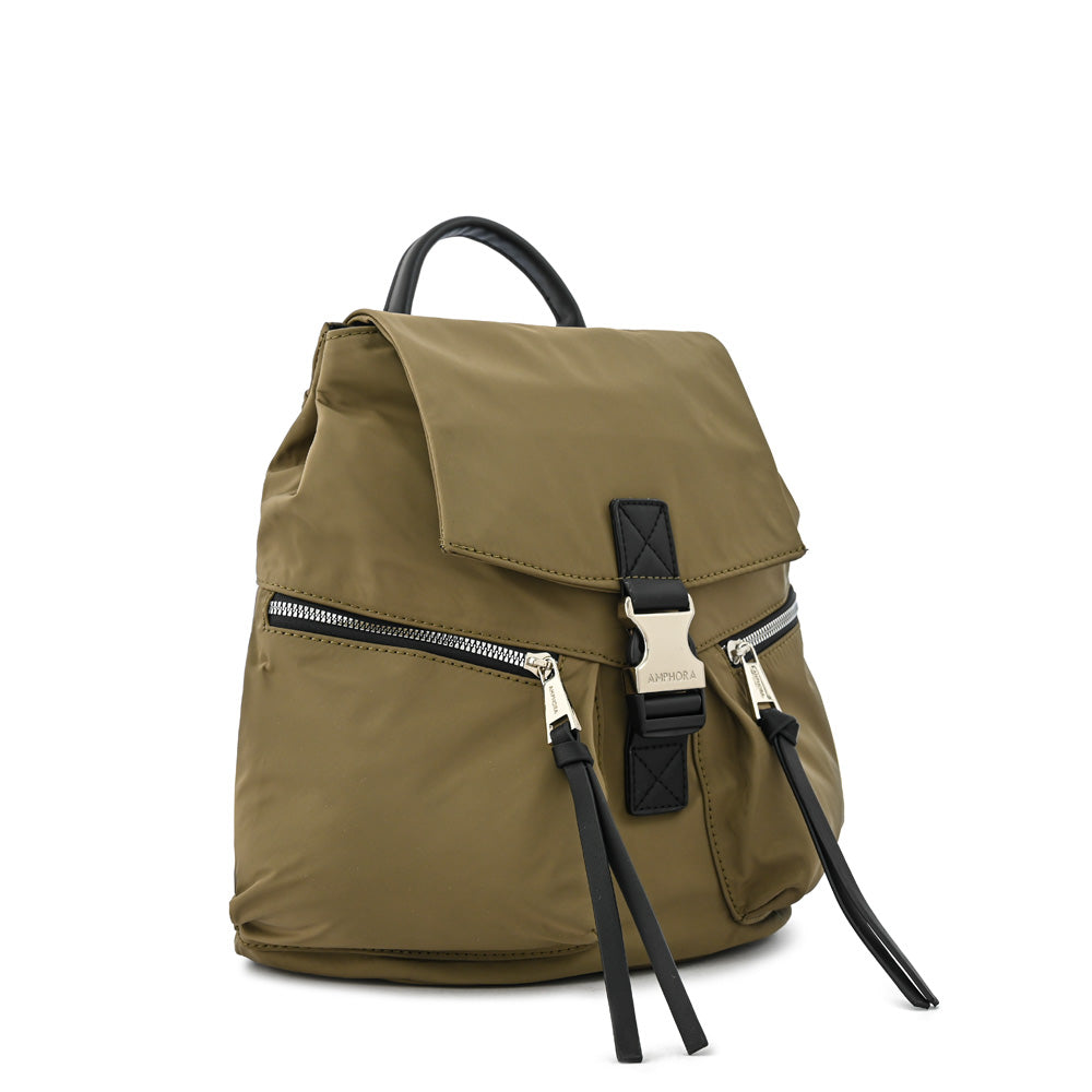 Mochila nicole mediana verde oliva