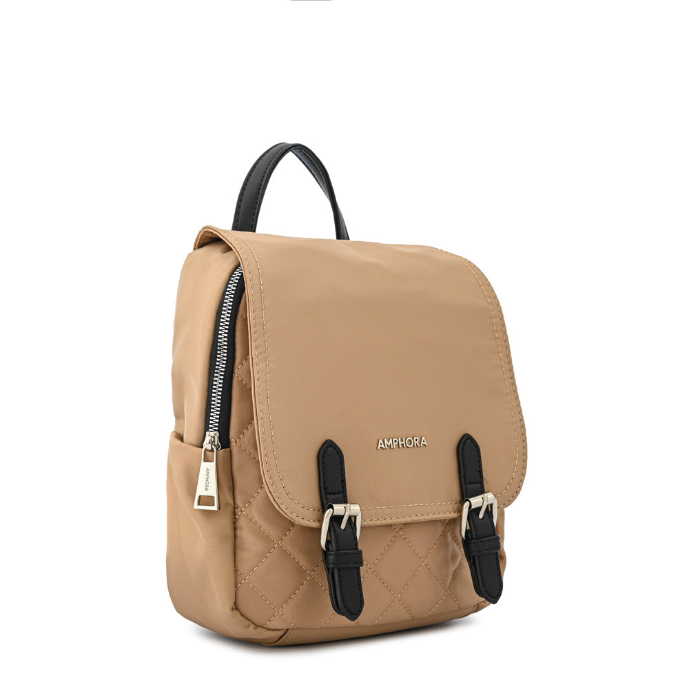 Mochila joelle mediana beige
