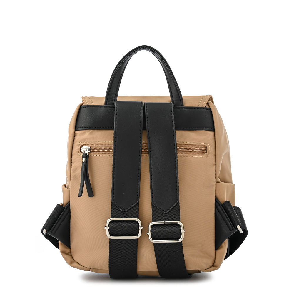 Mochila joelle mediana beige