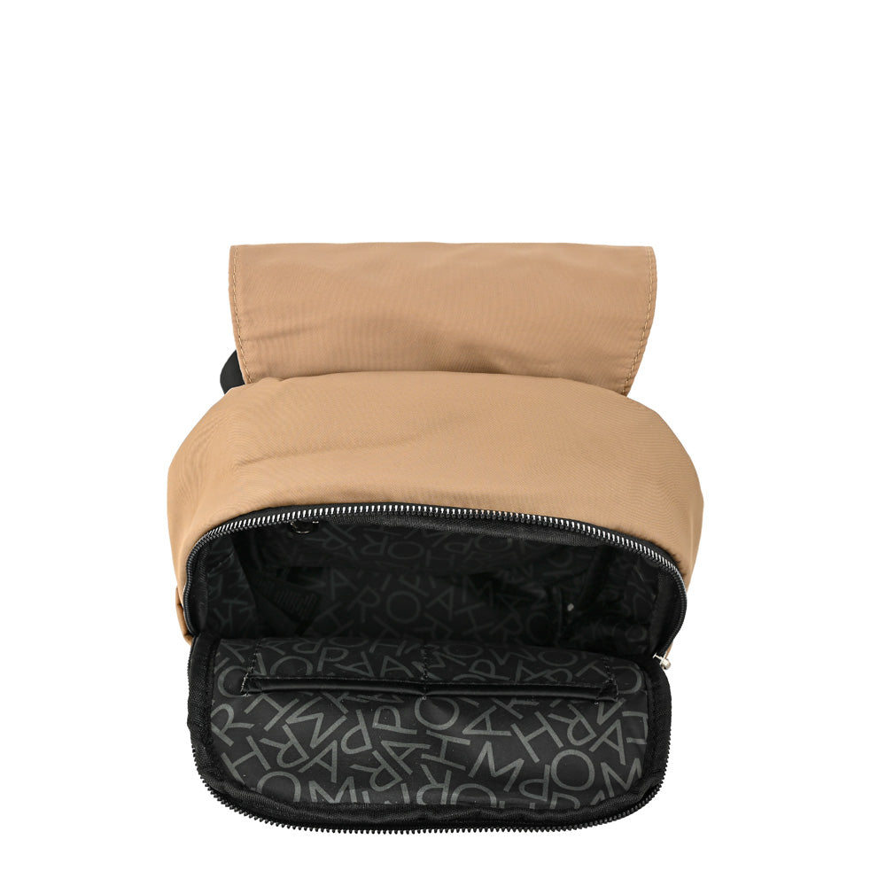 Mochila joelle mediana beige