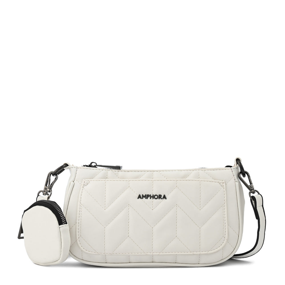 Cartera bandolera mediana blinky blanco