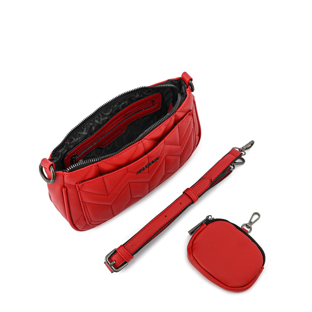 Cartera bandolera blinky mediana rojo