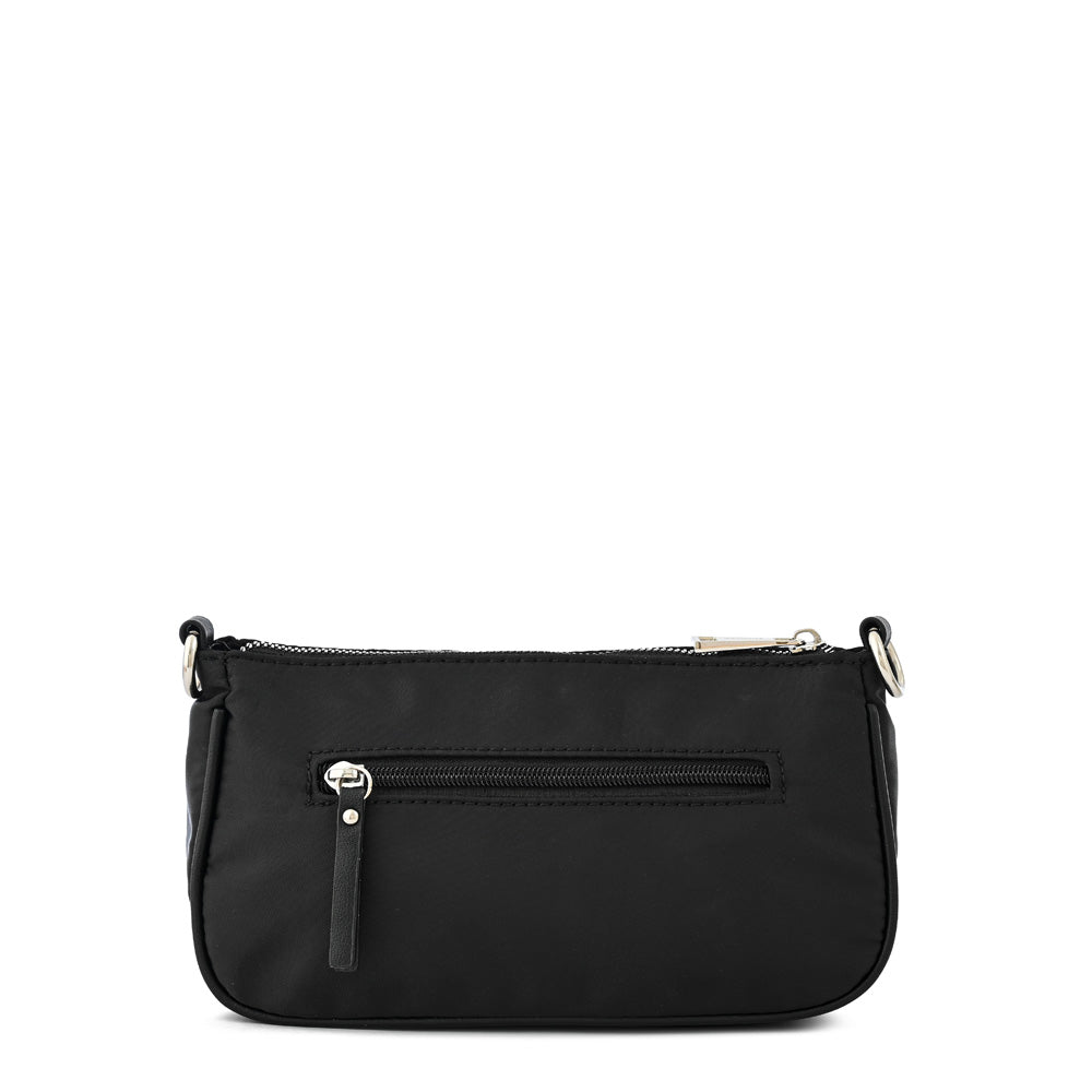 Cartera bandolera mediana blinky negro texturizado