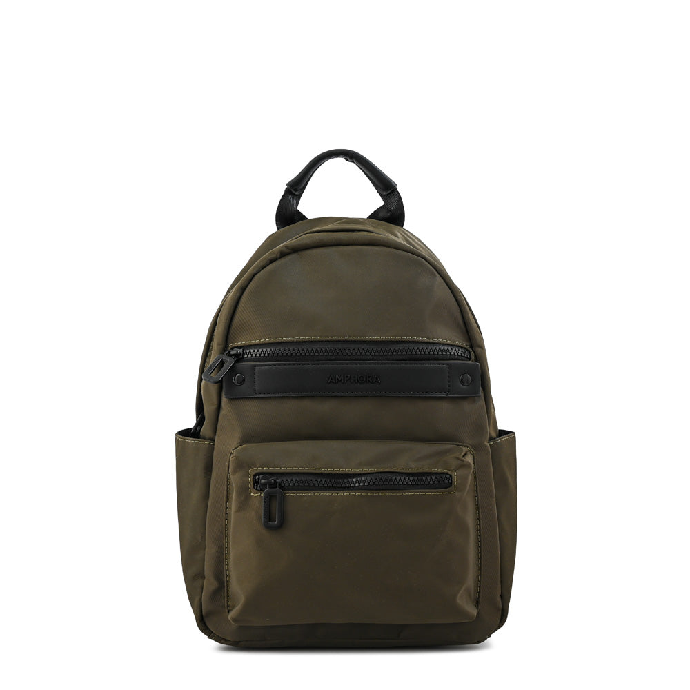 Mochila peru mediana verde oliva