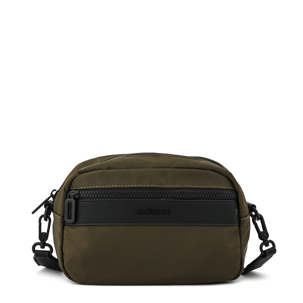 Cartera bandolera peru pequeña verde oliva