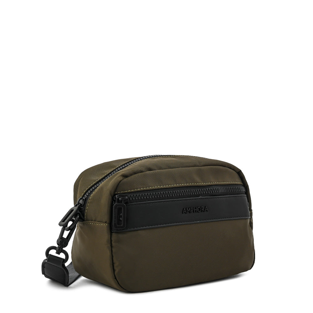Cartera bandolera peru pequeña verde oliva