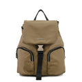 Mochila con tapa liberia mediana taupe