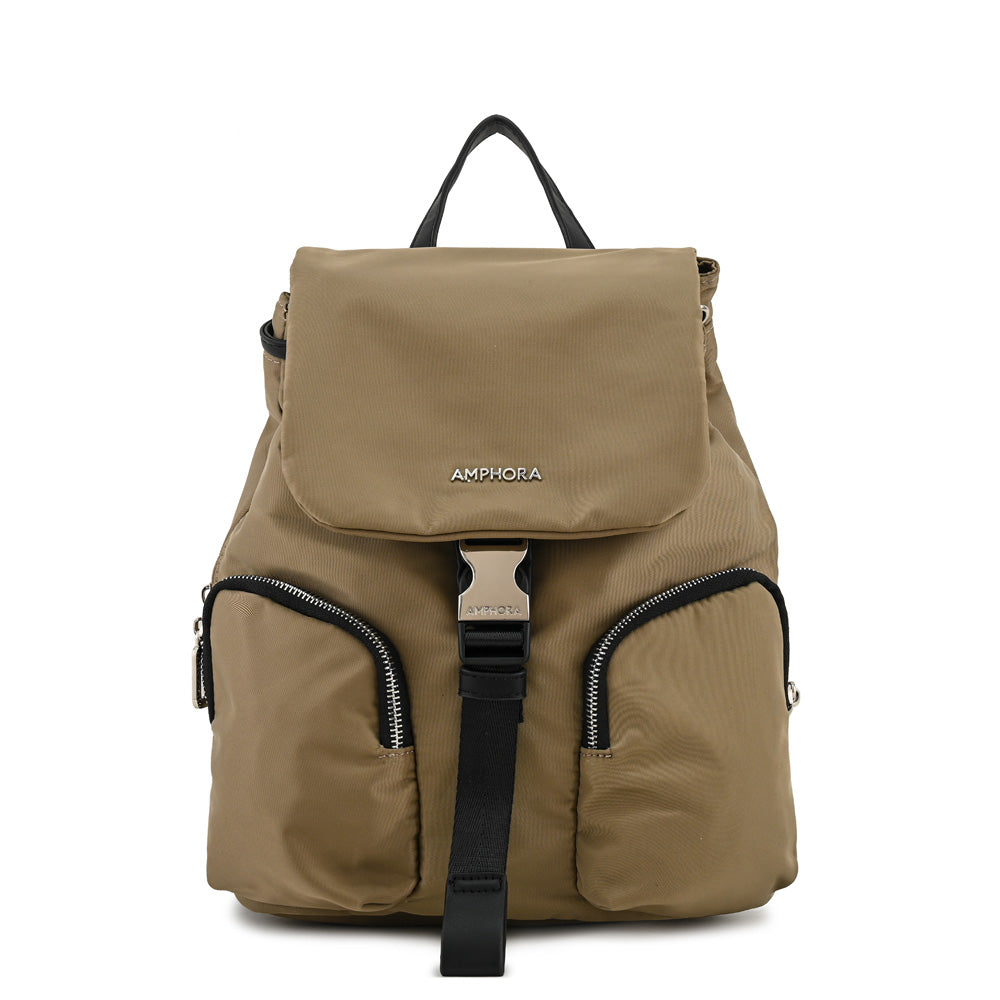 Mochila con tapa liberia mediana