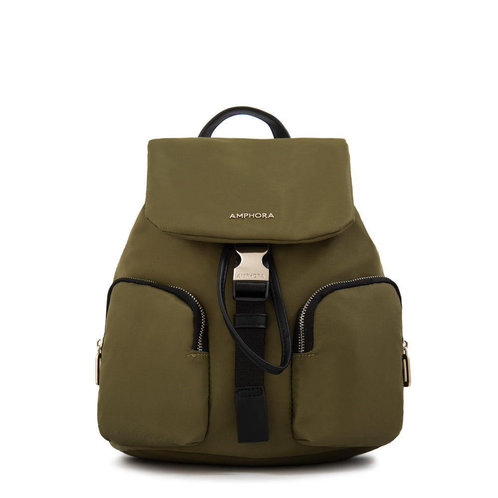 Mochila con tapa liberia mediana