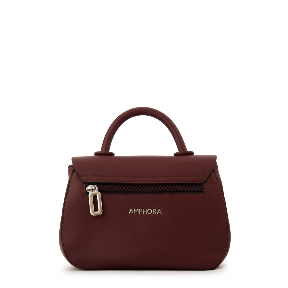Cartera bandolera con tapa pequeña porto burdeo