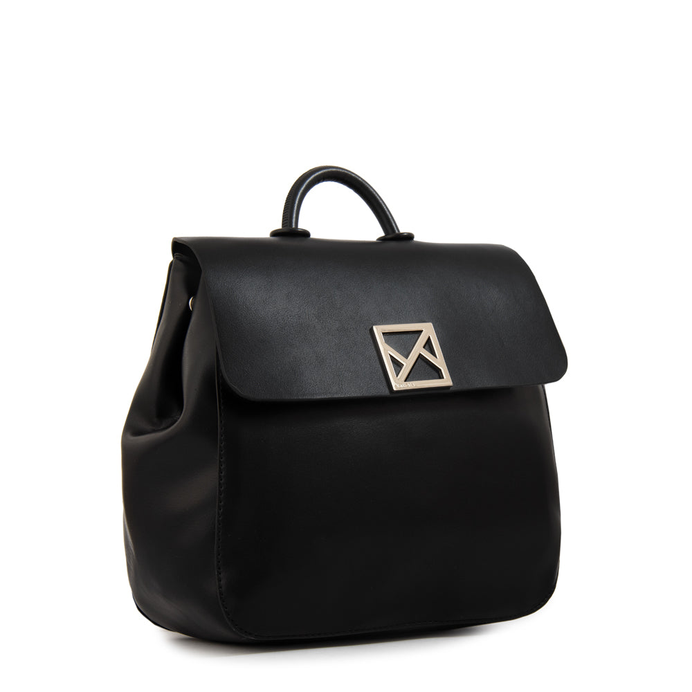 Mochila con tapa porto mediana negro