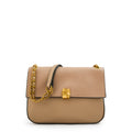 Cartera bandolera con tapa estonia mediana beige
