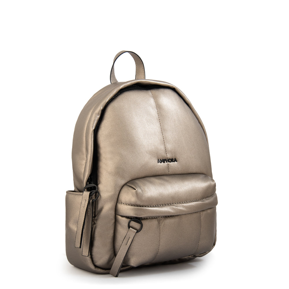 Mochila guyana mediana plateado oscuro