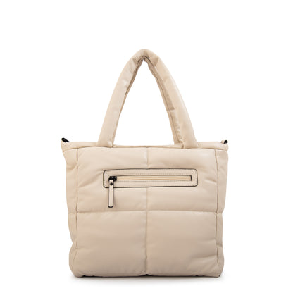 Cartera tote guyana mediana blanco crudo