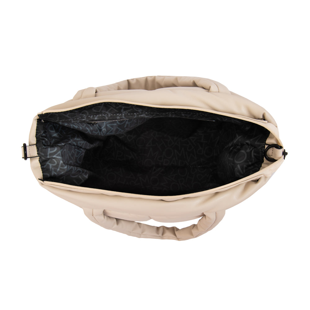 Cartera tote guyana mediana blanco crudo