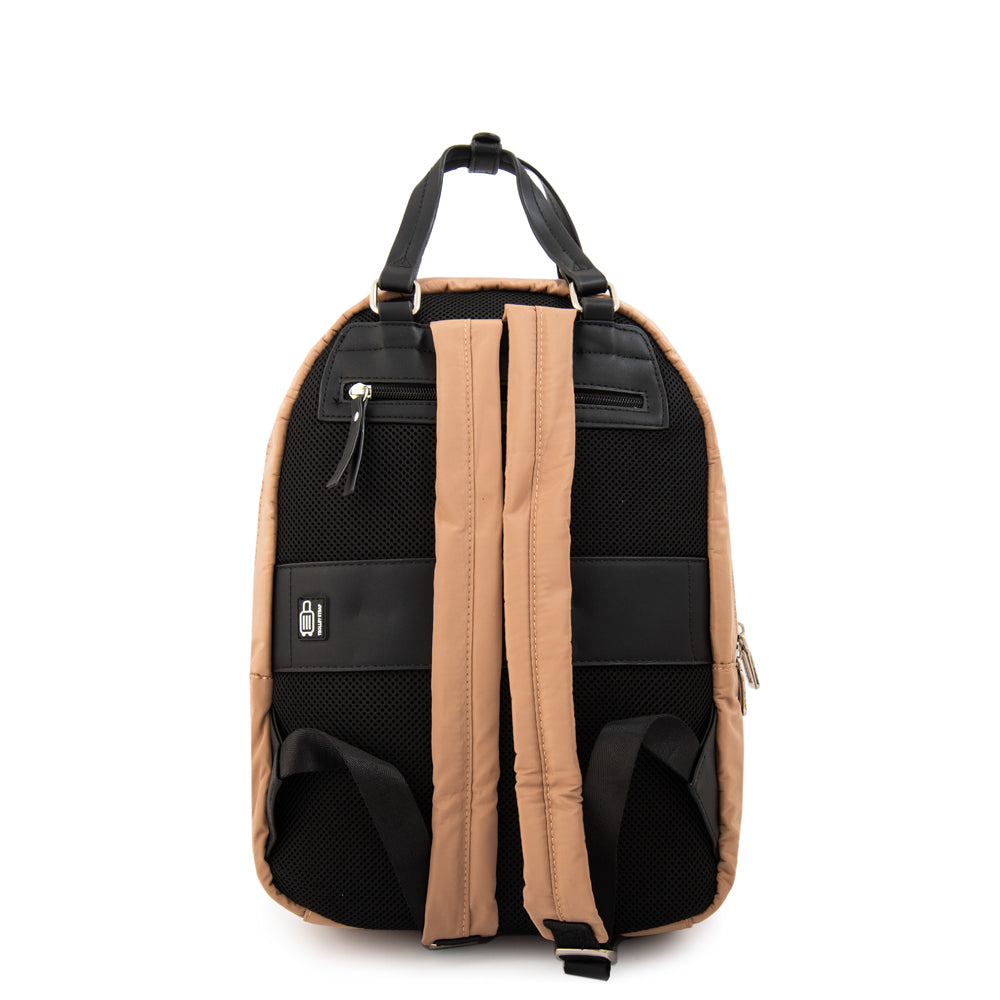 Mochila porta notebook lucia grande taupe
