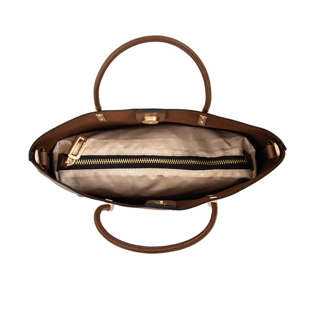 Cartera bandolera valencia mediana café