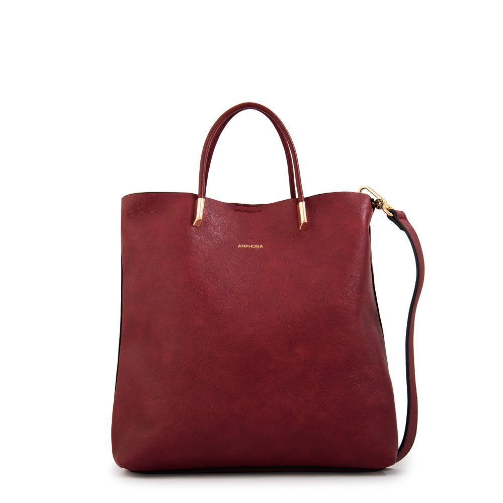 Cartera Bandolera valencia mediana rojo oscuro