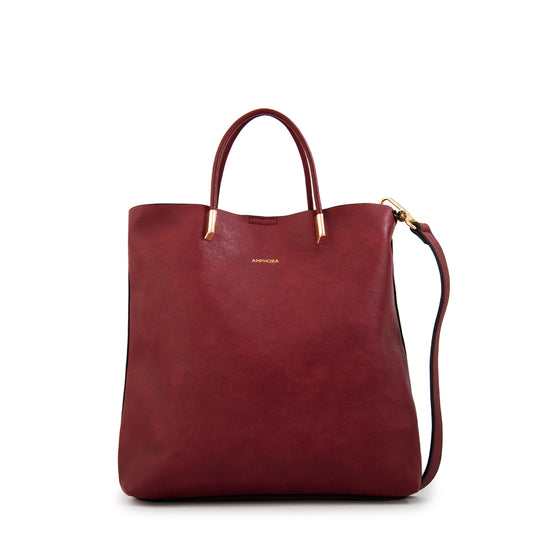 Cartera Bandolera valencia mediana rojo oscuro