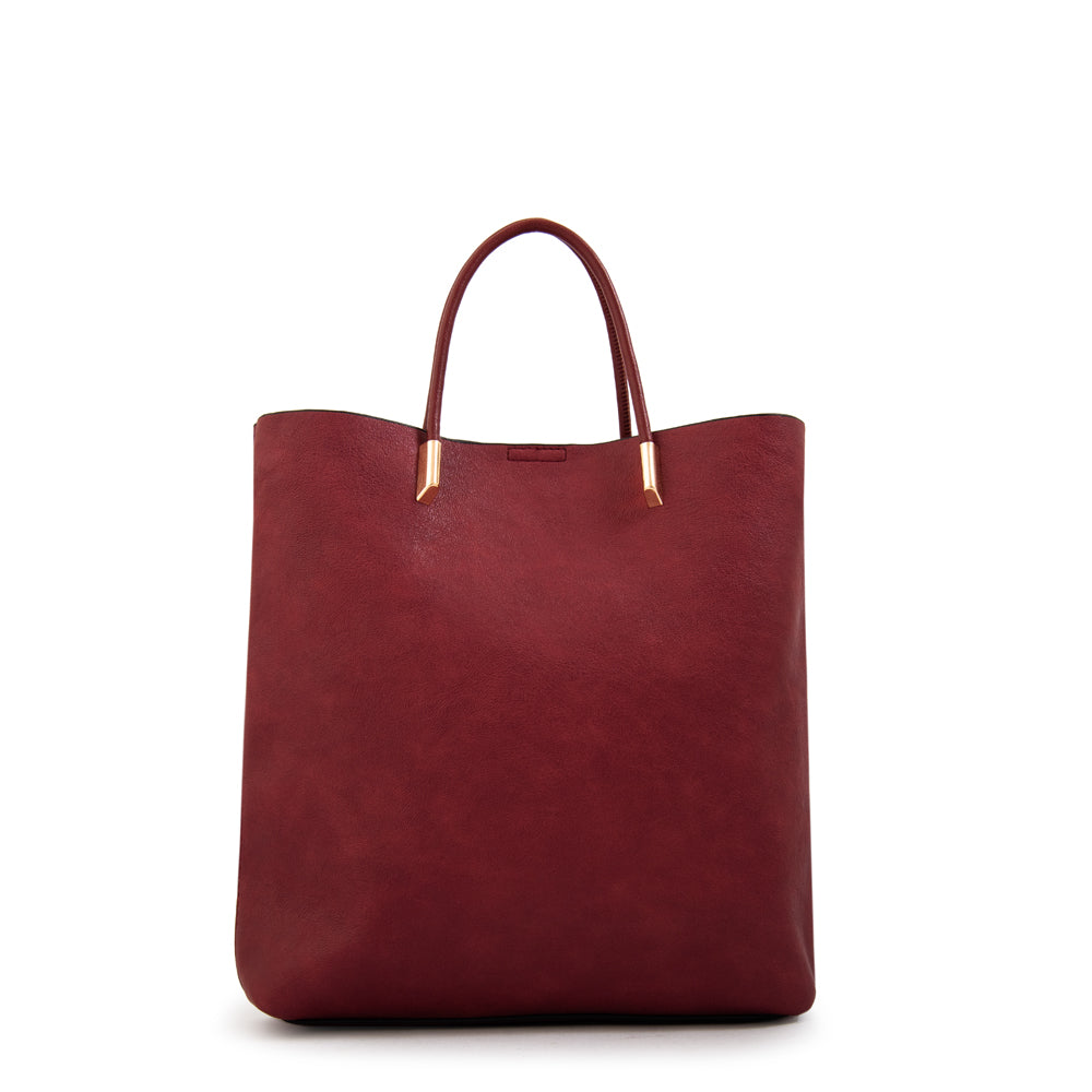 Cartera bandolera valencia mediana rojo oscuro