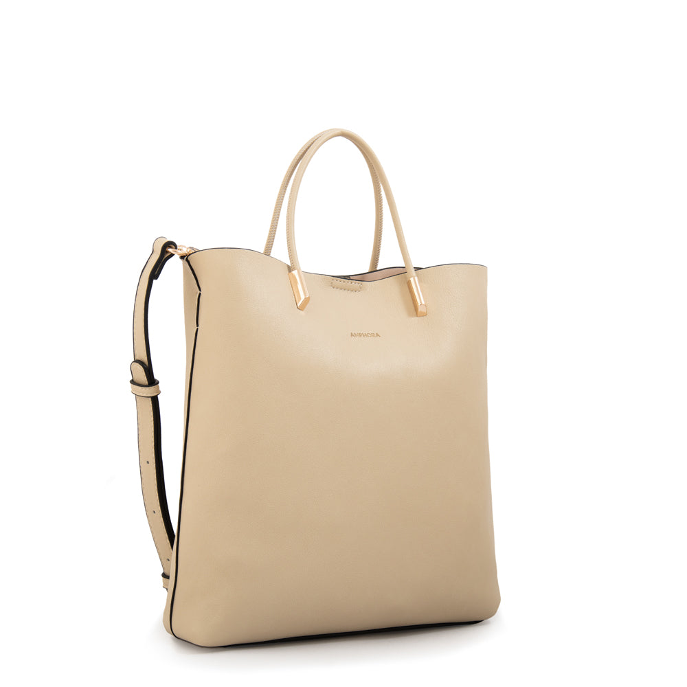 Cartera bandolera valencia mediana blanco crudo