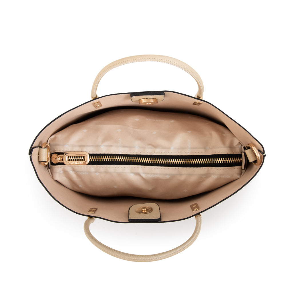 Cartera bandolera valencia mediana blanco crudo