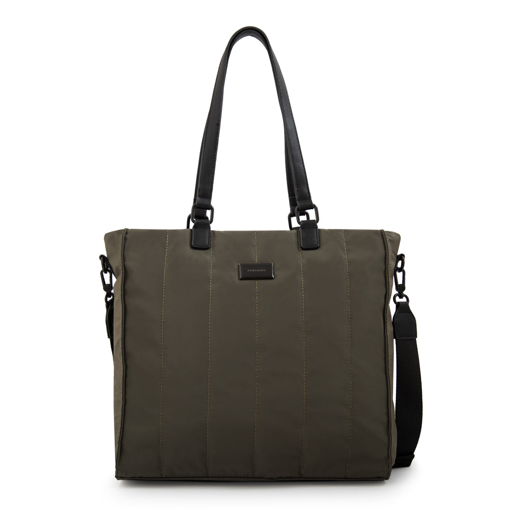 Cartera tote japon mediana verde oliva
