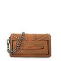 Cartera bandolera con tapa inglaterra pequeña camel