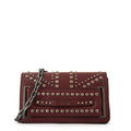 Cartera bandolera con tapa inglaterra pequeña burdeo