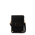 Cartera bandolera con tapa canada pequeña negro