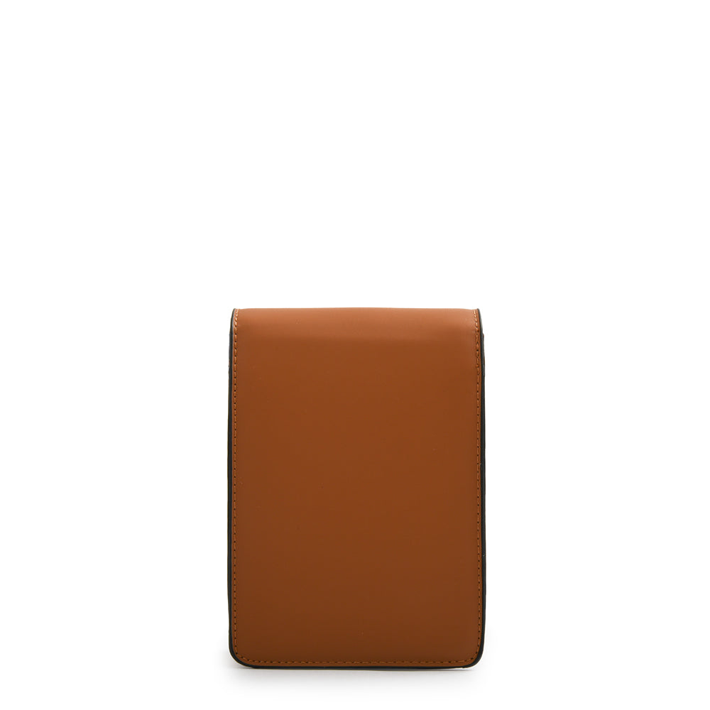 Cartera bandolera con tapa canada pequeña camel