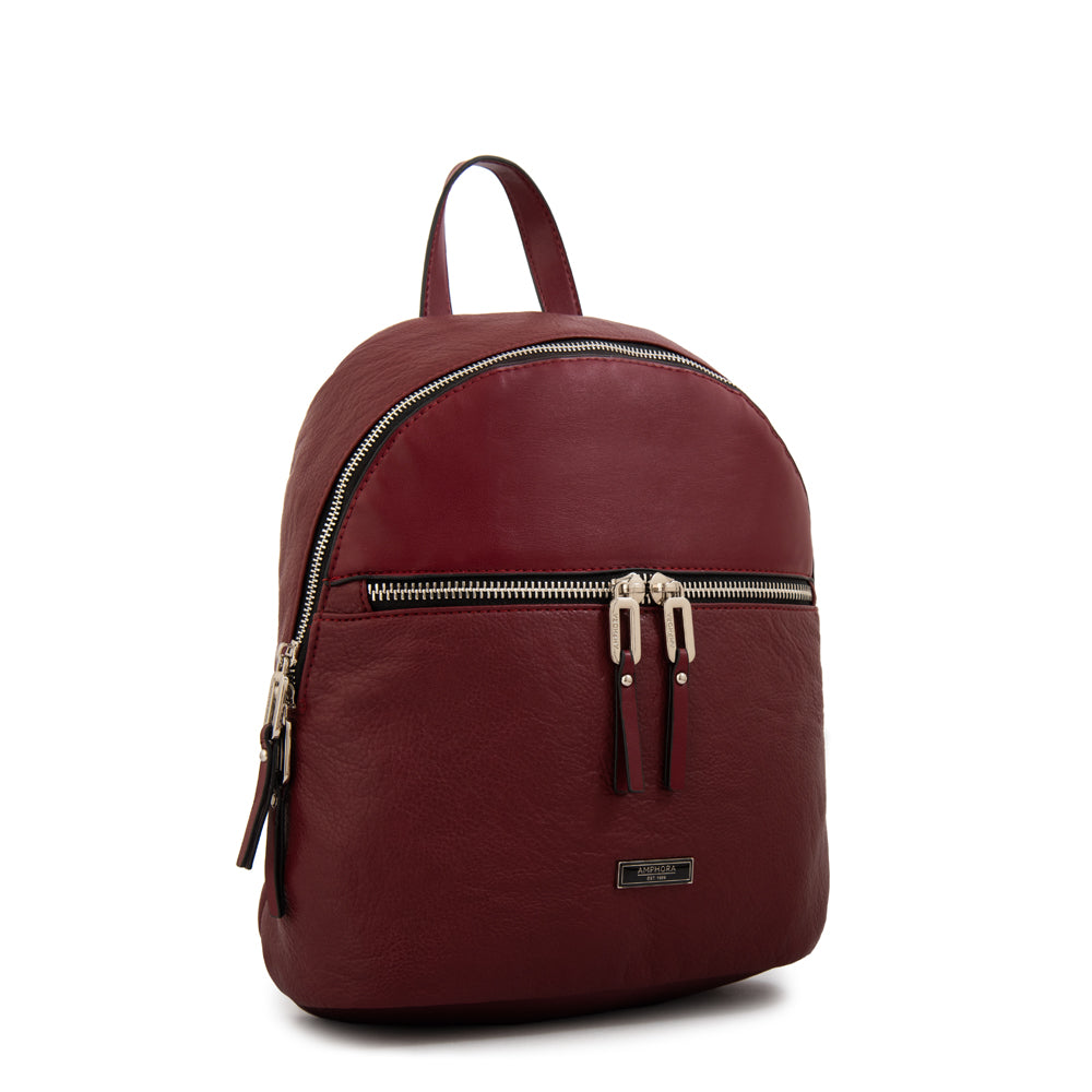Mochila benin mediana rojo oscuro