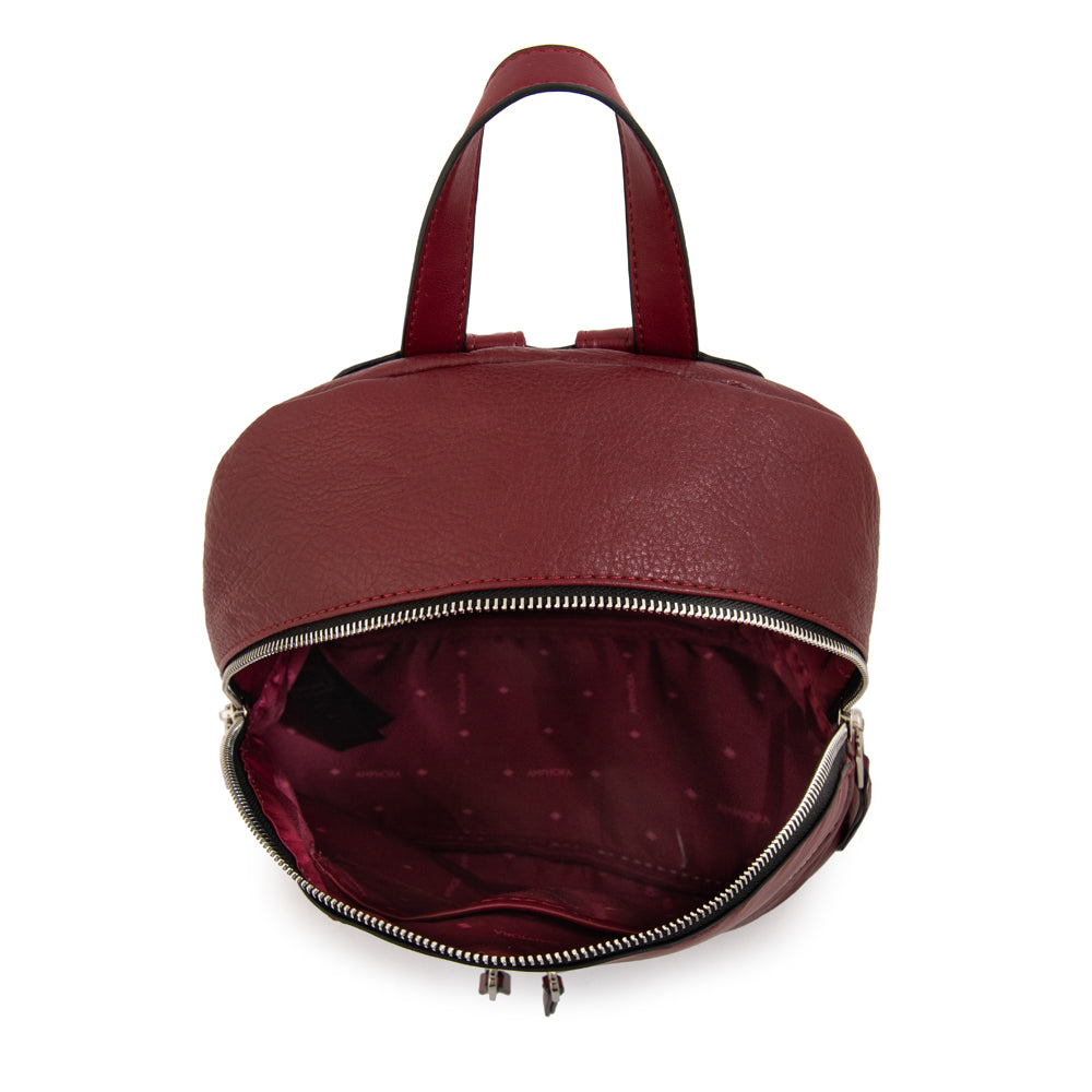 Mochila benin mediana rojo oscuro