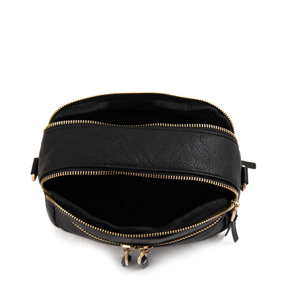 Cartera bandolera benin mediana negro