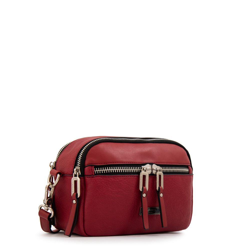 Cartera bandolera benin mediana rojo