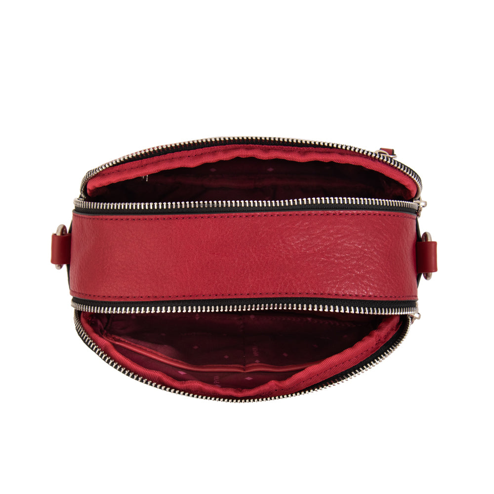 Cartera bandolera benin mediana rojo