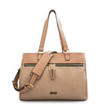 Cartera tote porta notebook benin grande beige