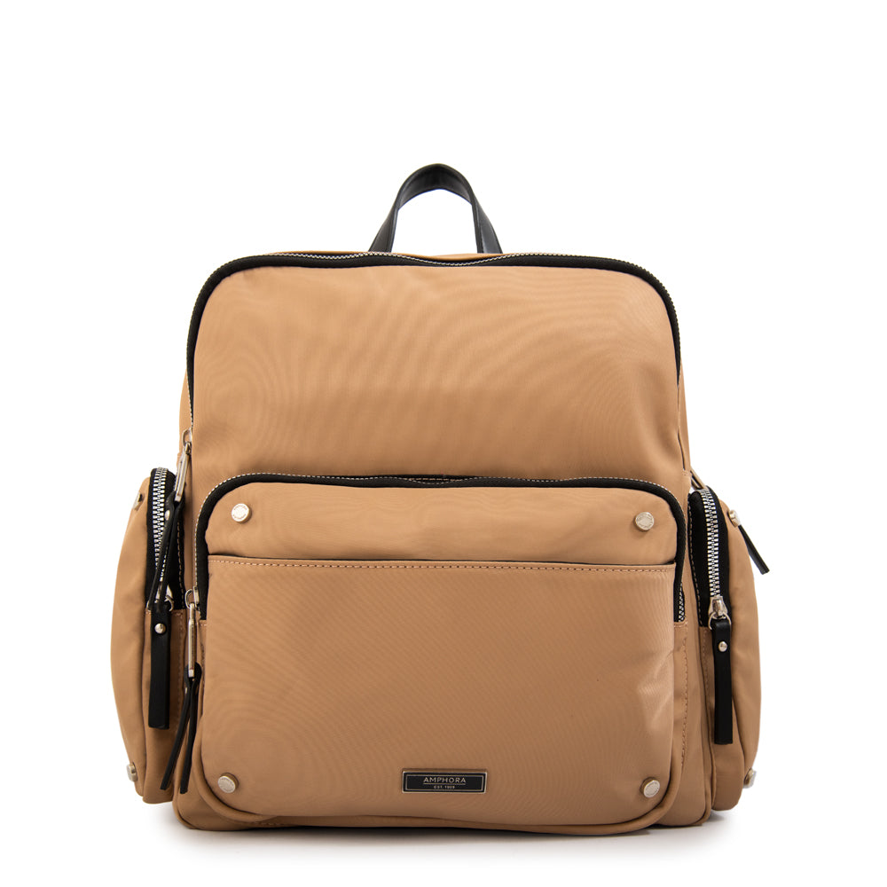 Mochila sabrina mediana beige oscuro