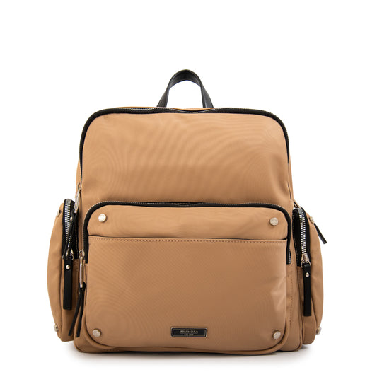 Mochila sabrina mediana beige oscuro