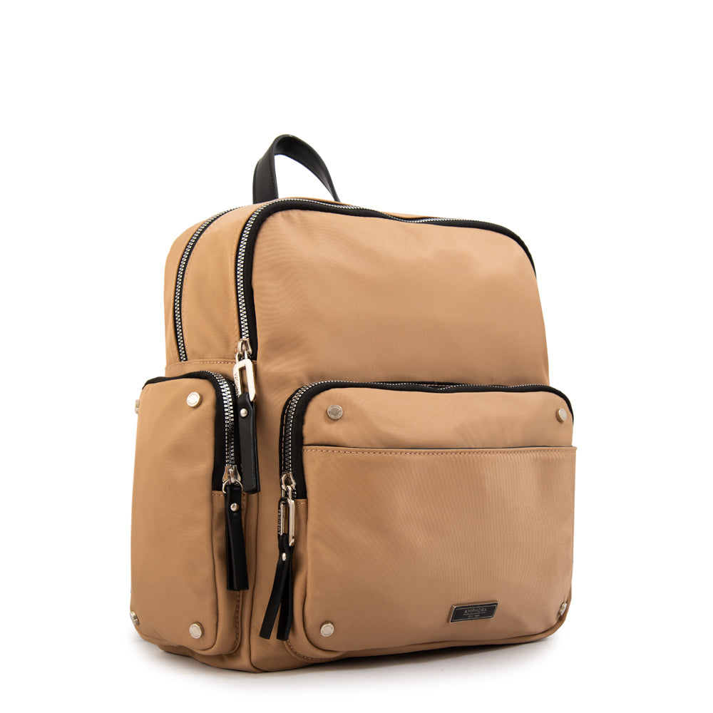 Mochila sabrina mediana beige oscuro