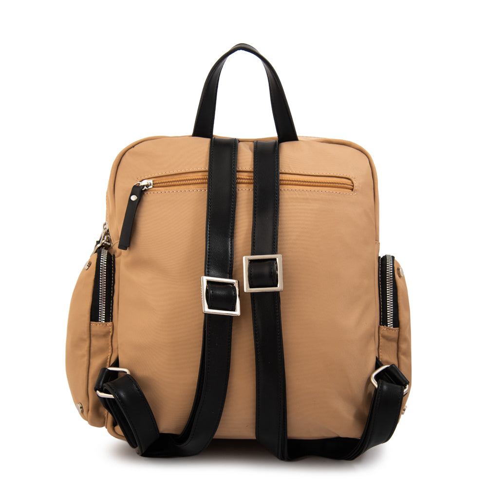 Mochila sabrina mediana beige oscuro
